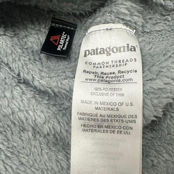 Patagonia Re Tool Snap-T Sweater Gray Womens M Pullover Polartec Fleece Jacket - Picture 5 of 9